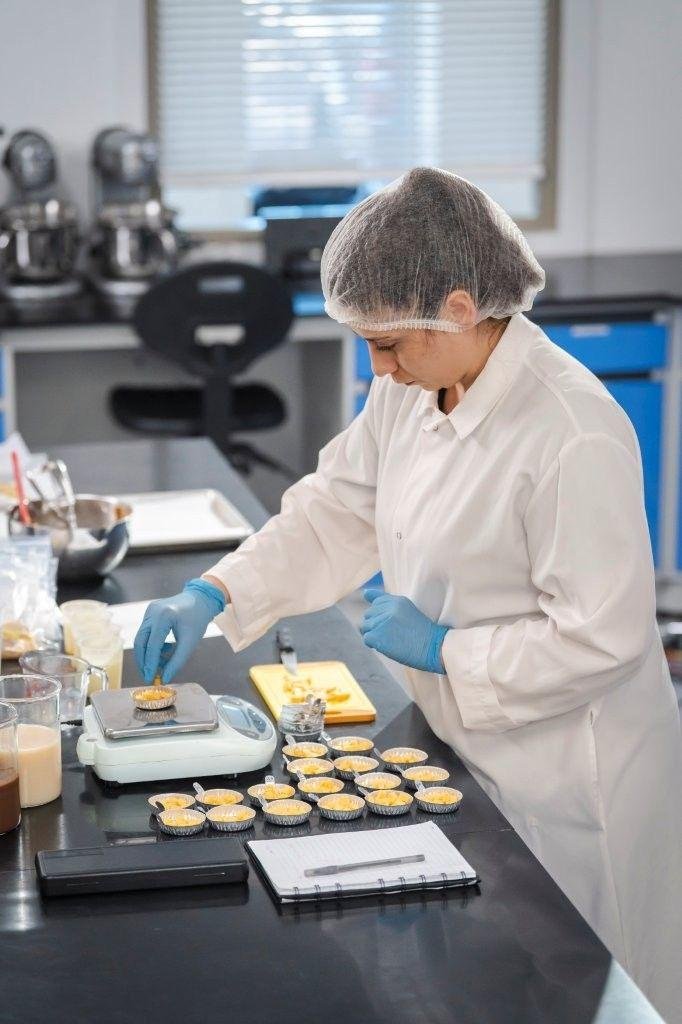 Food scientists in the laboratory